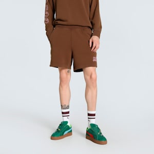 PUMA x TEENAGE MUTANT NINJA TURTLES Men's Relaxed Fit  7" Shorts, Chocotart, extralarge-IND